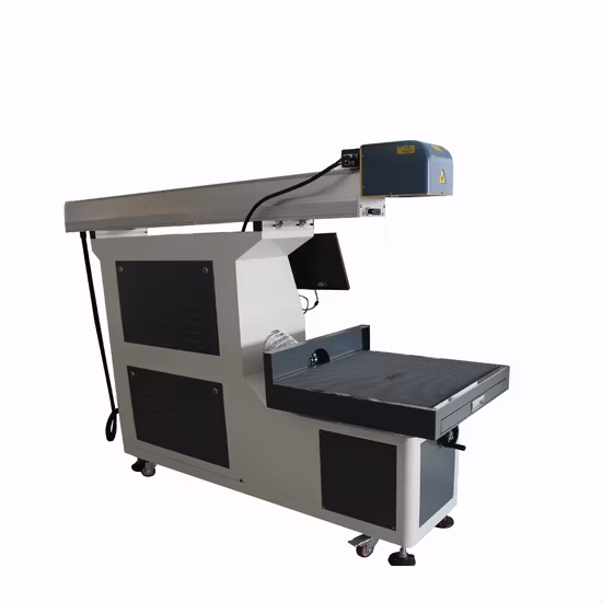 Laserröhre 100 W Großformatige 3D-CO2-Galvo-Lasermarkierungsmaschine mit dynamischer Fokussierung und großer Arbeitsgröße 600 * 600 mm