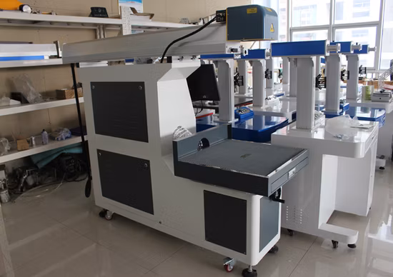 Reci-Laserröhre, 100 W, großformatige 3D-CO2-Galvo-Lasermarkierungsmaschine mit dynamischer Fokussierung und großer Arbeitsgröße 600 x 600 mm